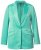 Ulla Popken 826161 Gestructureerde blazer Groen - Blazers - Damesblazers in grote maten