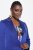 Ulla Popken 826161 Gestructureerde blazer met kleppen Donkerblauw - Blazers - Damesblazers in grote maten