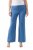 Ulla Popken 826163 Wijde pantalon Denimblauw - Stoffen broeken - Dames wijde broeken in grote maten