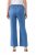 Ulla Popken 826163 Wijde pantalon Denimblauw - Stoffen broeken - Dames wijde broeken in grote maten
