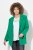 Ulla Popken 826487 Oversized blazer met kleppen Smaragdgroen - Blazers - Damesblazers in grote maten