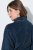 Ulla Popken 826794 Badstof badjas Donkerblauw - Ochtendjassen & badjassen - 