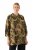 Ulla Popken 827217 Blouse met korte mouwen en savanneprint Zwart - Blouseshirts - Overhemdblouses in grote maten