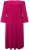Ulla Popken 827740 Jersey jurk met driekwartmouwen Roze - Midi jurken - Midi-jurken in grote maten