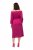 Ulla Popken 827740 Jersey jurk met driekwartmouwen Roze - Midi jurken - Midi-jurken in grote maten