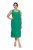 Ulla Popken 827908 Mouwloze jersey jurk Groen - Jersey jurken - 