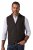 JP1880 828736 Tweed gilet met gebreide rug Donkerbruin - Pakken - Grote Maten Kostuum Heren
