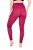Ulla Popken 828982 Geruite panty legging Bessenrood - Panty's & sokken - 
