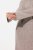 Ulla Popken 831589 Gebreide jurk met lange mouwen en col Grijs - Gebreide jurken - 