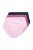 Ulla Popken 831866 Slips met hoge taille en kant 3-pack Donkerblauw - Slips - 