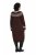 Ulla Popken 832670 Bedrukte gebreide jurk met col Meerkleurig - Kleedjes - Jurken in elke maat