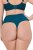 Ulla Popken 832864 Strings met kant Petrol - Slips - 