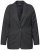 Ulla Popken 832935 Visgraatblazer met metallic glans Grijs - Blazers - Damesblazers in grote maten
