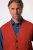 Boston Park 948 Gebreid gilet met V-hals Terracotta - Pakken - Grote Maten Kostuum Heren