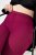 Ulla Popken 833718 Panty legging met kant Bessenrood - Panty's & sokken - 