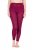Ulla Popken 833718 Panty legging met kant Bessenrood - Panty's & sokken - 