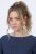Ulla Popken 834371 Gestreepte sweatjurk Donkerblauw - Sweatjurken - 