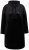 Ulla Popken 834550 Jurk met lange mouwen en capuchon Zwart - Sweatjurken - 