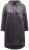 Ulla Popken 834550 Jurk met lange mouwen en capuchon Antraciet - Sweatjurken - 