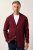 Boston Park 747 Flexlastic Gebreid colbert Aubergine - Pakken - Grote Maten Kostuum Heren