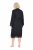 Ulla Popken 834837 Kimono badjas met kant Zwart - Ochtendjassen & badjassen - 