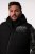 Men+ 442 Bodywarmer gewatteerd met capuchon en print Zwart - Jassen - Grote Maten Herenjassen