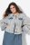 Ulla Popken 835486 Spijkerjas met wijde mouwen Denimblauw - Jassen - Grote maten jassen voor dames