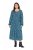 Ulla Popken 835713 Gebloemde jurk Donkerblauw - Maxi jurken - Grote maten maxi jurken