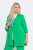 Ulla Popken 836165 Lange blazer met driekwartmouwen Groen - Blazers - Damesblazers in grote maten