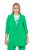 Ulla Popken 836165 Lange blazer met driekwartmouwen Groen - Blazers - Damesblazers in grote maten