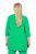 Ulla Popken 836165 Lange blazer met driekwartmouwen Groen - Blazers - Damesblazers in grote maten