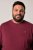 Men+ 307 T-shirt lange mouw Aubergine - T-shirts - Grote Maten T-shirts Heren