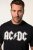 JP1880 AC/DC Classic Logo Band T-Shirt Black - T-shirts - Grote Maten T-shirts Heren