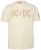 JP1880 836411 AC/DC Classic Logo T-shirt Zandgrijs - Band T-shirts - Band t-shirts vanaf 2XL
