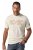 JP1880 836411 AC/DC Classic Logo T-shirt Zandgrijs - Band T-shirts - Band t-shirts vanaf 2XL