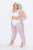 Ulla Popken 836800 Gestippelde panty legging Wit - Panty's & sokken - 