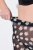 Ulla Popken 836803 Gebloemde anti-schuur shorts Zwart - Anti-schuur shorts - 