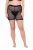 Ulla Popken 836805 Gestippelde anti-schuur shorts Zwart - Anti-schuur shorts - 