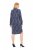 Ulla Popken 837069 Gebloemde jurk Donkerblauw - Midi jurken - Midi-jurken in grote maten