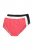 Ulla Popken 837080 Slips met hoge taille en kant 3-pack Roze - Slips - 
