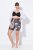 Ulla Popken 837679 Bedrukte anti-schuur shorts Donkerblauw - Anti-schuur shorts - 