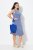 Ulla Popken 837874 Mouwloze jersey jurk Blauw - Jersey jurken - 