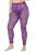 Ulla Popken 837935 Bedrukte panty legging Violet - Panty's & sokken - 