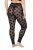 Ulla Popken 837949 Bedrukte panty legging Zwart - Panty's & sokken - 