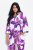 Ulla Popken 838105 Open vest met strik Violet - Vesten - Dames vesten in grote maten