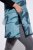 Ulla Popken 838435 Lang gewatteerd vest met print Grijsgroen - Bodywarmers - 