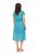 Ulla Popken 838483 Jurk met dierenprint Turquoise - Zomerjurken - Grote maten zomerjurken voor dames