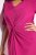 Ulla Popken 838765 Jersey jurk met korte mouwen en V-hals Roze - Kleedjes - Jurken in elke maat