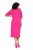 Ulla Popken 838765 Jersey jurk met korte mouwen en V-hals Roze - Kleedjes - Jurken in elke maat
