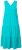 Ulla Popken 839135 Mouwloze maxi-jurk Turquoise - Maxi jurken - Grote maten maxi jurken